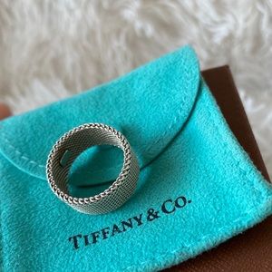 Tiffany & Co. Mesh Silver Ring
